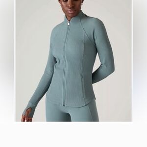 ATHLETA❣️ ,Seamless Zip-Up Jacket in Teal